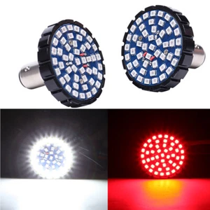Luces traseras de freno 1157 LED rojas señales de giro para Harley Dyna Breakout Fat Bob EE. UU. - Imagen 1 de 10
