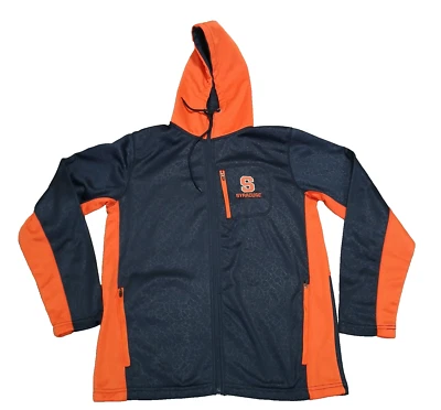 Syracuse Sweatshirt Men's Size M Hoodie Blue Orange NCAA Full Zip Colosseum - Image 1 of 4