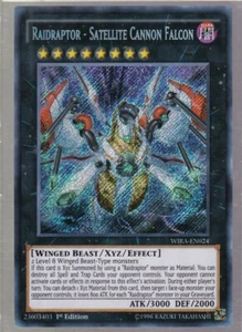 YUGIOH! RAIDRAPTOR - SATELLITE CANNON FALCON - SECRETRARE 1ST WIRA-EN024 MP-LP - Picture 1 of 2