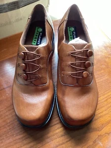 Planet Shoes Georgia Brown Leather Ankle Shoe Womens SZ 8 New With a Couple Rubs - Picture 1 of 9