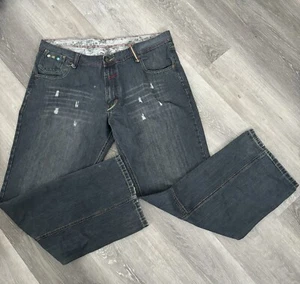 Artful Dodger Jeans men's 40 Blue Denim Baggy Death Dance Hip Hop Y2K - Picture 1 of 12