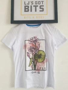 Seasonal Flower Water Lily T-Shirt Size 9-10Years Children's Birth Month T-Shirt - Picture 1 of 10