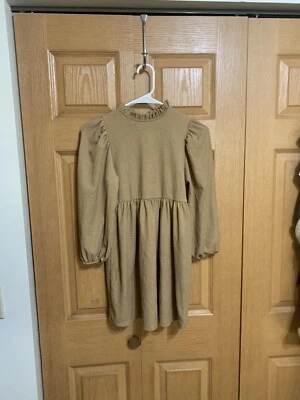 zara girls dress 9 Tan Fall Autumn - Image 1 of 4