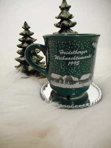 Tasse Weihnachtsmarkt ★Heidelberg 1995★Glühweinbecher grün Weihnachtstasse TOP👍 - Bild 1 von 21