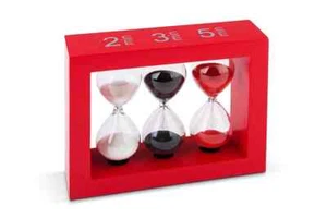 Maoci Tee-Sanduhr / Tea-Timer rot- 3 Zeiten - herausnehmbar - Bild 1 von 1