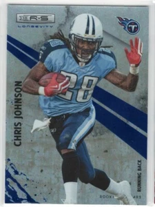 Panini Rookies & Stars Chris Johnson 2010 variante de longevidad # 42/50 - Imagen 1 de 2