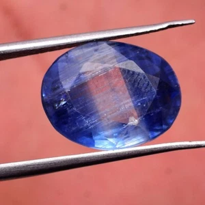 7.00 Cts Natural Kyanite Untreated 13mm 10mm Oval Cut Sparkling Loose Gemstone - Picture 1 of 5