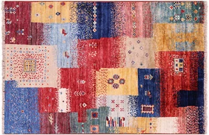2' 8" X 4' 0" Tribal Gabbeh Hand Knotted Rug - Q22984 - Picture 1 of 7