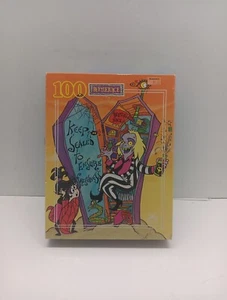 Rompecabezas vintage Beetlejuice Tim Burton 100 piezas dorado 1990 dibujos animados sellados nuevo - Imagen 1 de 6