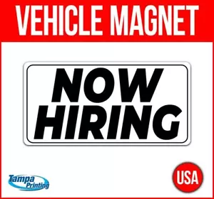 JETZT EINSTELLEN Schwerlastfahrzeug Magnet LKW Auto Aufkleber Abziehbild Schild USA BESCHÄFTIGUNG - Bild 1 von 4