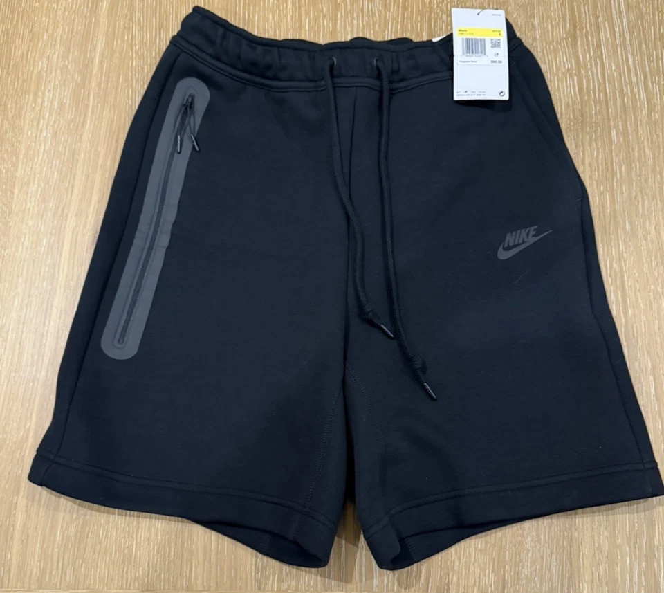 Nike Sportswear Tech Fleece Shorts Training Black Mens FB8171-010 Sz XL