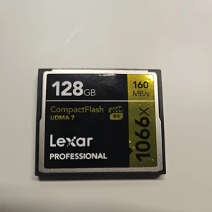 Lexar Professional 1066x 128GB CompactFlash Card, Up to 160MB/s with case - Picture 1 of 5