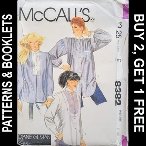 Vtg Diane Gilman McCall's Buttoned Shirts w Variations #8382 Size Small UNCUT - Picture 1 of 7