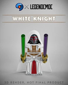 LEGO Star Wars Baggles Studios X LCM White Knight Revan Minifigure NEW - Picture 1 of 2