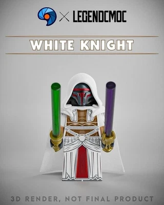LEGO Star Wars Baggles Studios X LCM White Knight Revan Minifigure NEW - Image 1 of 2