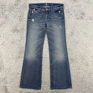 7 For All Mankind Jeans Womens Actual Size-29 (READ) Dojo Flare Leg Lexie Petite - Picture 1 of 12