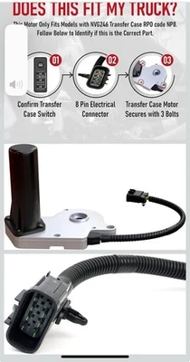 For 2006-2010 Dodge Ram1500 2007 Ram2500 Transfer Case Shift Motor Encoder 4WD - Image 1 of 4