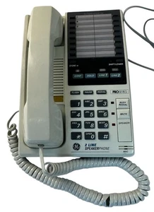 2 Line GE Speakerphone 2-9435 32 Number Memory Desk or Wall Pro Series - Picture 1 of 22