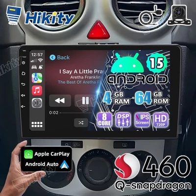 9" 8Core 4+64GB Android 15 Autoradio CarPlay GPS Navi WIFI Für Opel Astra Corsa - Bild 1 von 4