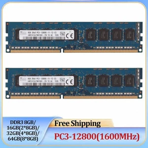 Hynix DDR3 8GB/16GB/32GB 1600MHz PC3-12800 240PIN PC12800 Desktop Memory RAM Lot - Picture 1 of 5