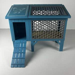 American Girl Hühnerstall Stall Zubehör blau Hühnerhaus Rentner blau 2017 �� - Bild 1 von 8