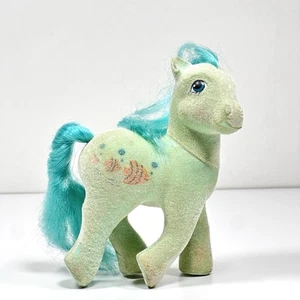 My Little Pony So Soft Angel Flocked Green Blue Pony G1 MLP - Bild 1 von 10