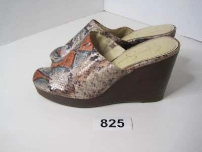 Sandalias de cuña Jessica Simpson Sheyna para mujer 7 M plataforma con estampado de serpiente animal Foto 1 de 4