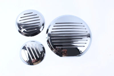 NUEVO Juego de insertos de cubierta de motor para Honda VTX1300 2003-2009 y VTX1800 2002-2008 cromado Foto 1 de 4