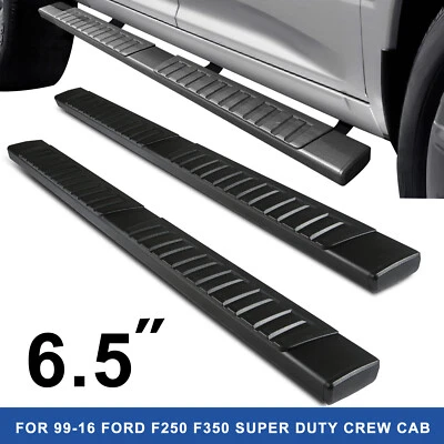Running Boards Step Bars 6.5" Fit For 99-16 Ford F250/F350/F450 SuperCrew Cab Foto 1 de 4