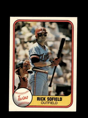 Minnesota Twins Rick Sofield #563 Fleer Baseball Near Mint or Better top - Image 1 of 2
