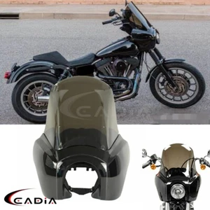 Parabrisas de carenado estilo club para Harley Street Bob FXBB Softail FXST 2018-2024 - Imagen 1 de 9