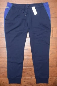 Lacoste Sport Men's Navy Fleece Cotton Sweatpants Joggers 4XL EU 9 - Picture 1 of 7