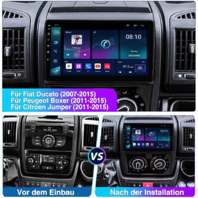 9” Autoradio Für Fiat Ducato Citroen Jumper Android 13 Carplay GPS Navi mit Kam - Bild 1 von 4