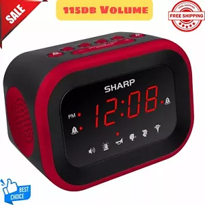 Sharp Big Bang Super Loud Alarm Clock for Heavy Sleepers, 6 Extremely Loud Wake - Picture 1 of 7
