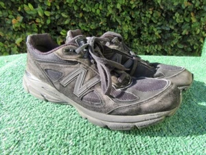 Men's Size 12 1/2 New Balance 990v4 Black Sneakers Shoes Made In USA M990BB4 - Picture 1 of 10