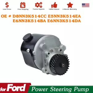 E6NN3K514EA D8NN3K514C Power Steering Pump For Ford 2000 3000 4000 5000 7000+ - Picture 1 of 5