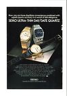 1978 advertising Seiko Quartz Watches original print ad