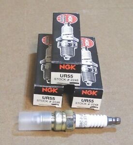 3 NGK 2248 UR55 Spark Plugs-V-Power