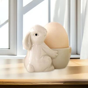 Ceramic Egg Cup Display Easter Tabletop Figurine Home white - Picture 1 of 7