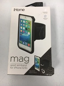 Brazalete deportivo iHome MAG para iPhone 6/6s accesorio magnético negro - Imagen 1 de 4