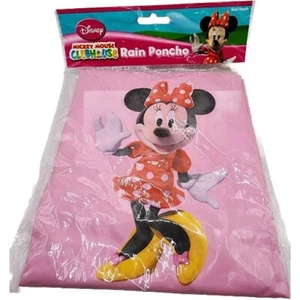 Disney Poncho Minnie Mouse Girl's Youth Size New Sealed Vinyl Rain Cover Pink - Picture 1 of 3