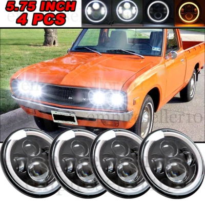Faros LED con DRL para camioneta Datsun 620 1972-1974 DOT 5-3/4 5,75" pulgadas 4 piezas Foto 1 de 4