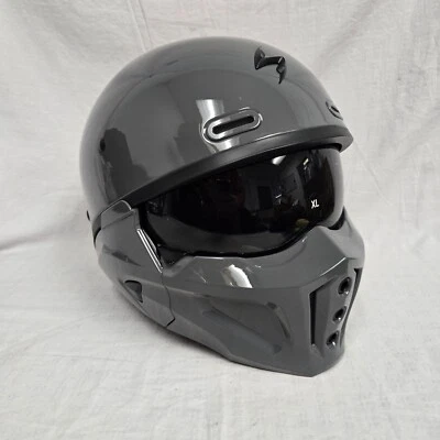 Scorpion Covert-X Open Face Motorcycle Helmet Solid Cement Grey XL - Imagem 1 de 4