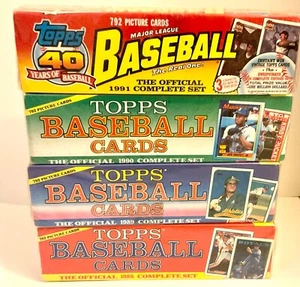 1988+1989+1990+1991 Set di carte da baseball sigillate in fabbrica di Natale - Foto 1 di 1