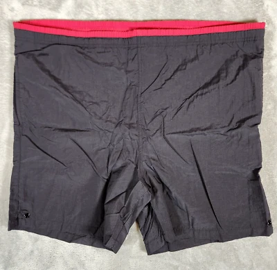 Trader Bay Men's L Large 42X6 Black Swim Trunks drawstring pockets - Image 1 of 4