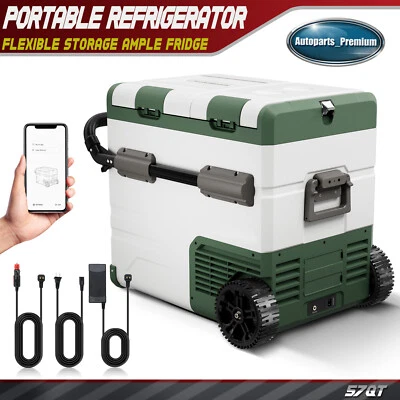 Refrigerador portátil para automóvil 57 cuartos refrigerador congelador con control de aplicación 12 V Foto 1 de 4