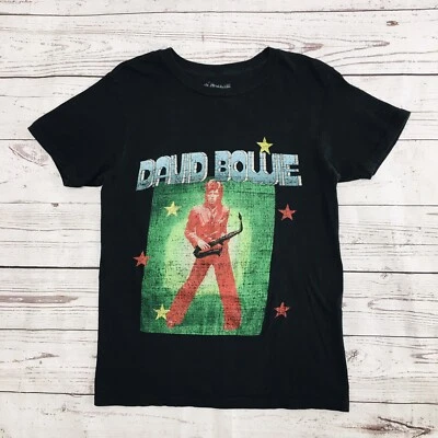 David Bowie T-Shirt Women's S Black Live In Concert Rock and Roll Tee Band - Изображение 1 из 4