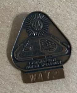 INDY 500 BRONZE PIT BADGE 1974. #W 472. Rutherford was winner. Indy Track. - Picture 1 of 2