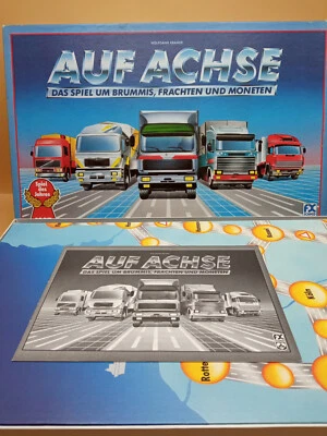 Auf Achse - Spiel um Brummis, Frachten & Moneten FX Schmid Brettspiel - komplett - Bild 1 von 4