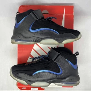 Nike Air Penny 4 OG Black 2017 864018 001 Black/Dark Neon Royal Size 13 - Picture 1 of 5